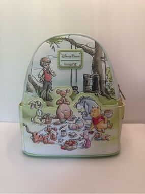 NWT Loungefly x Disney Parks Winnie the Pooh & friends picnic Mini Backpack